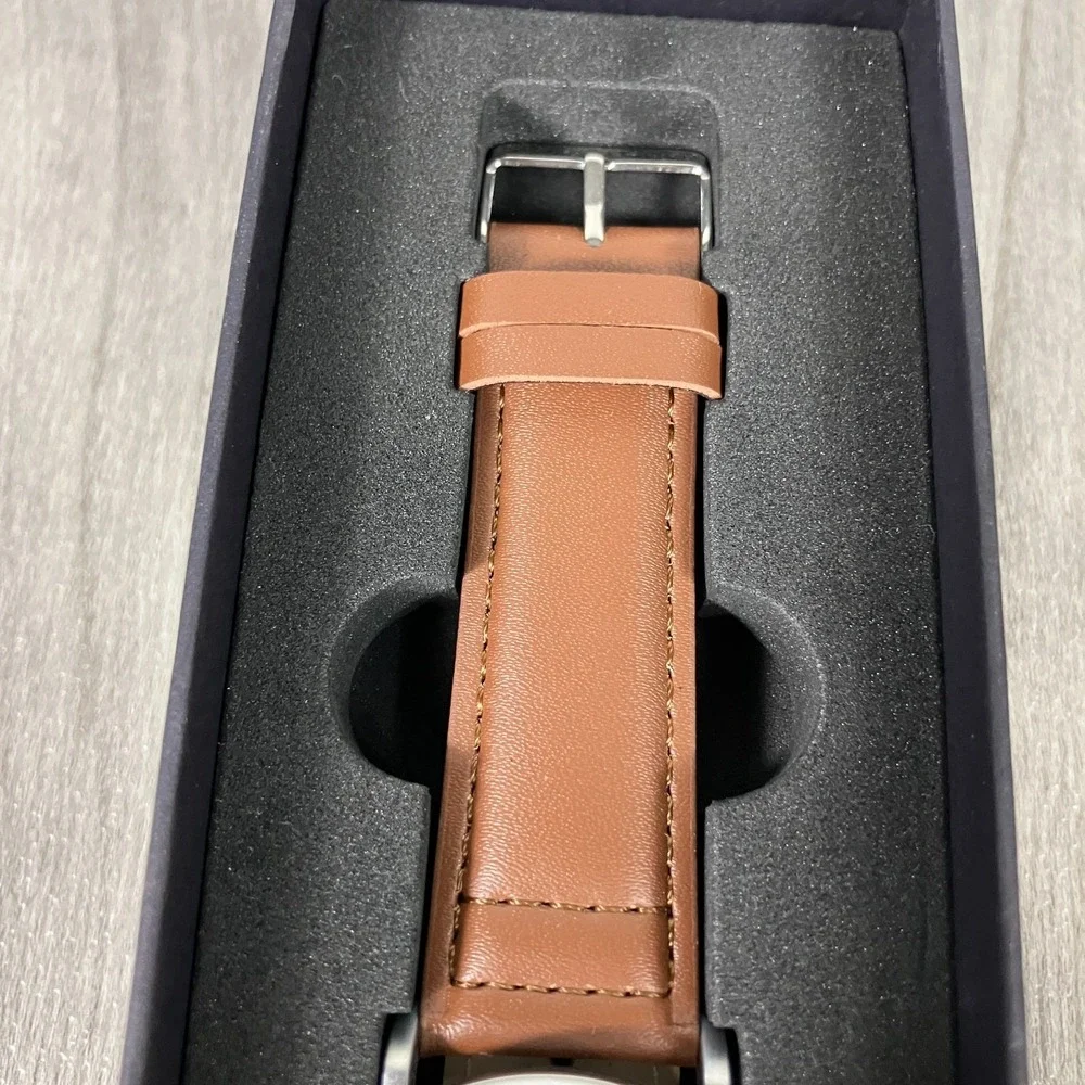 Elevon Von Braun Leather-Band Watch w/Date - ELE112-1 RARE‎